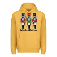 Mustard Nuts About Christmas Premium Hoodie - MaliasSmallBusiness