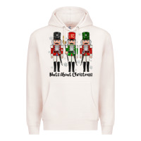 Pale Pink Nuts About Christmas Premium Hoodie - MaliasSmallBusiness