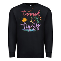Black tanned and tipsy Premium Sweatshirt - MaliasSmallBusiness