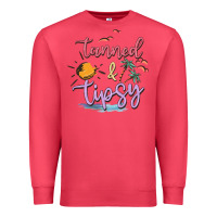 Cardinal tanned and tipsy Premium Sweatshirt - MaliasSmallBusiness