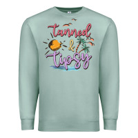 Seafoam tanned and tipsy Premium Sweatshirt - MaliasSmallBusiness