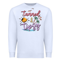 White tanned and tipsy Premium Sweatshirt - MaliasSmallBusiness