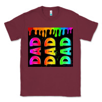 Burgundy lgbt dad tumbler Classic Tee - HRA Design Shop