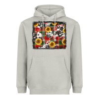 Moon Dust cowhide sunflowers candy canes Heavyweight Hoodie - Jasminsmagicworld