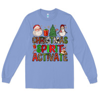 Colony Blue christmas spirit activate Long Sleeve Tee - FaDigitalArtStudio