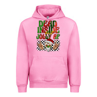 Fuchsia Pink dead inside but jolly af Urban Hoodie - BarkalooDesign