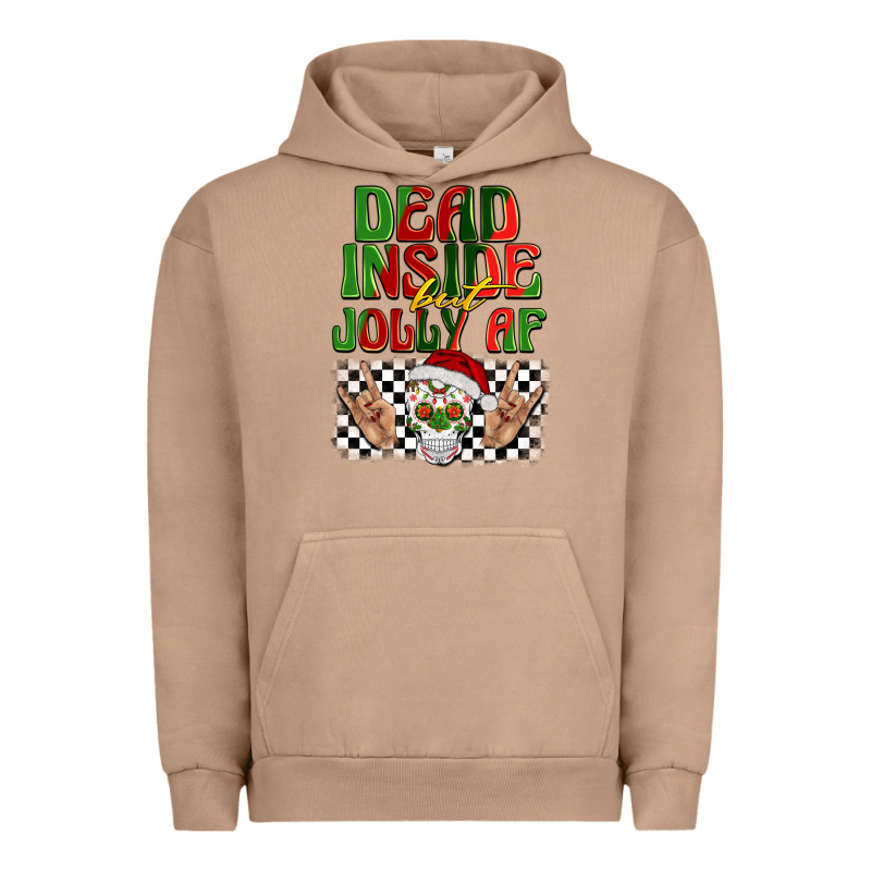 Dead Inside But Jolly Af Urban Hoodie by BarkalooDesign | Teevron