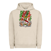 Pigment French Oak dead inside but jolly af Urban Hoodie - BarkalooDesign