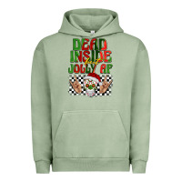 Pigment Oil Green dead inside but jolly af Urban Hoodie - BarkalooDesign