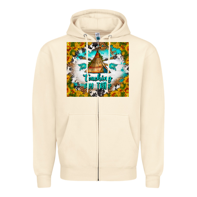 Teaching My Tribe Tumbler Zipper Hoodie by BundleAndBundleShop | Teevron