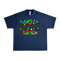 Navy custom name christmas elf Urban Heavy Tee - texasbilliewilder