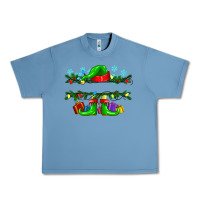 Pebble Blue custom name christmas elf Urban Heavy Tee - texasbilliewilder