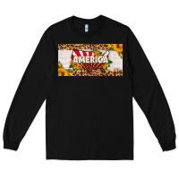 Black america map sunflower license plate Long Sleeve Tee - HRA Design Shop