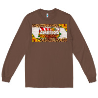Chestnut america map sunflower license plate Long Sleeve Tee - HRA Design Shop