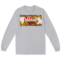 Moon Dust america map sunflower license plate Long Sleeve Tee - HRA Design Shop