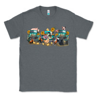 Charcoal Heather western farm trucks farm animals Classic Tee - FaDigitalArtStudio