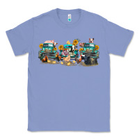 Colony Blue western farm trucks farm animals Classic Tee - FaDigitalArtStudio
