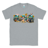 Heather Grey western farm trucks farm animals Classic Tee - FaDigitalArtStudio