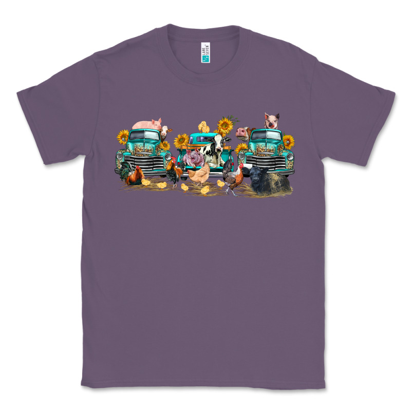 Western Farm Trucks Farm Animals Classic Tee by FaDigitalArtStudio | Teevron