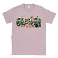 Lilac western farm trucks farm animals Classic Tee - FaDigitalArtStudio