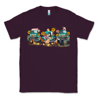 Plum western farm trucks farm animals Classic Tee - FaDigitalArtStudio