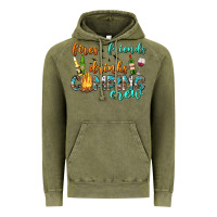 Vintage Olive fires friends drinks camping crew Vintage Hoodie - texasbilliewilder