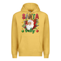 Antique Gold Santa baby Christmas Premium Hoodie - NancyCooperArtShop