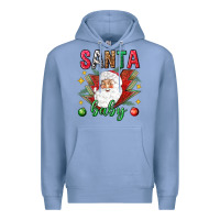 Colony Blue Santa baby Christmas Premium Hoodie - NancyCooperArtShop