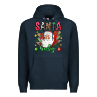 Navy Santa baby Christmas Premium Hoodie - NancyCooperArtShop