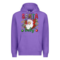 Purple Santa baby Christmas Premium Hoodie - NancyCooperArtShop