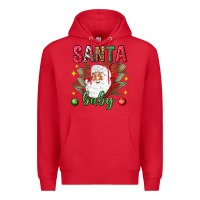 Red Santa baby Christmas Premium Hoodie - NancyCooperArtShop