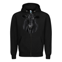 Black black angus Zipper Hoodie - JahusDesignShop