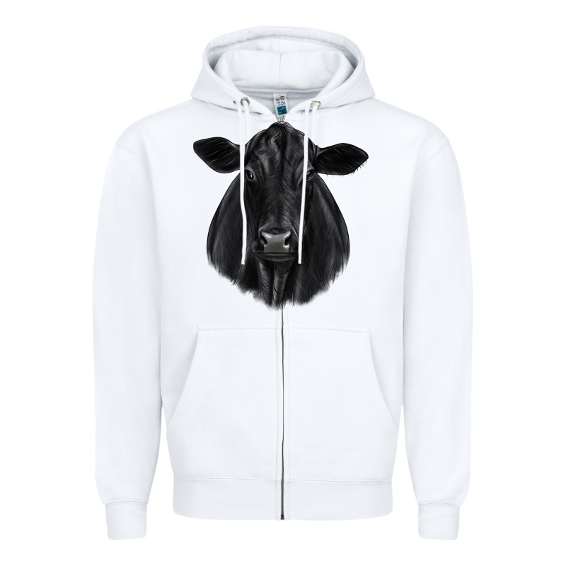 Black Angus Zipper Hoodie by JahusDesignShop | Teevron
