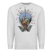Dove Grey compass with mountain Premium Sweatshirt - MaliasSmallBusiness