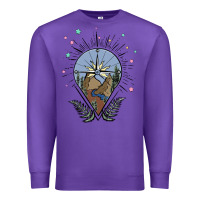 Purple compass with mountain Premium Sweatshirt - MaliasSmallBusiness