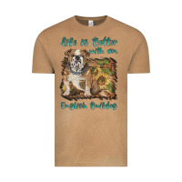 Vintage Camel life is better with a english bulldog Vintage Tee - BarkalooDesign