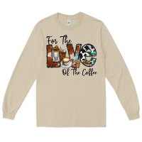 Mushroom for the love of the coffe Long Sleeve Tee - CowhideDigitalArt