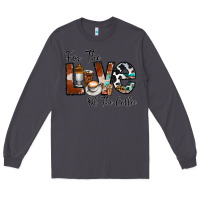 Smoke for the love of the coffe Long Sleeve Tee - CowhideDigitalArt