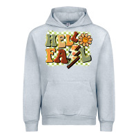 Heather Grey groovy hello fall Urban Hoodie - BarkalooDesign