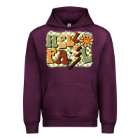 Mauve Wine groovy hello fall Urban Hoodie - BarkalooDesign