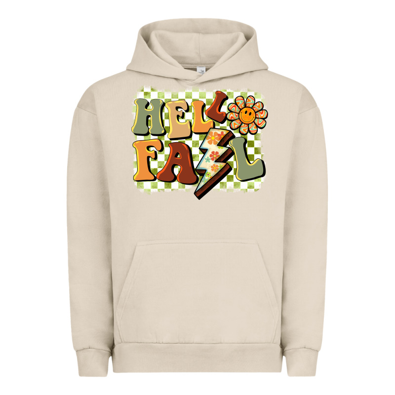 Groovy Hello Fall Urban Hoodie by BarkalooDesign | Teevron