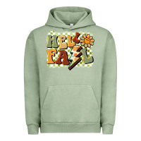 Pigment Oil Green groovy hello fall Urban Hoodie - BarkalooDesign