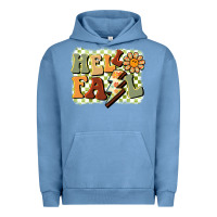 Pigment Pebble Blue groovy hello fall Urban Hoodie - BarkalooDesign