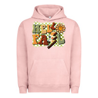 Pigment Salmon groovy hello fall Urban Hoodie - BarkalooDesign