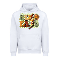 White groovy hello fall Urban Hoodie - BarkalooDesign