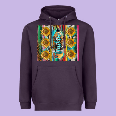 Western Teacher Heavyweight Hoodie Designed By Lillyallendesigns