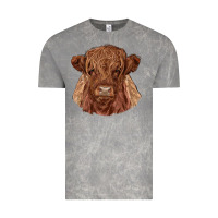 Cloud Rock highland cow Vintage Tee - RanaPortraitStore