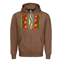 Chestnut race brushstrokes Zipper Hoodie - AdoDesignShop