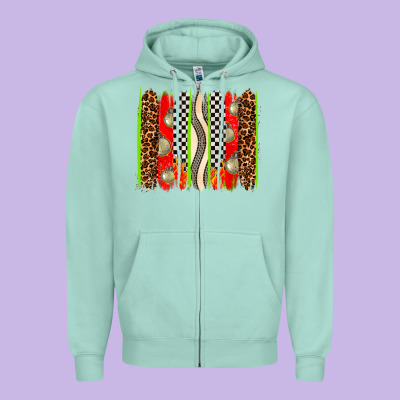 Race Brushstrokes Zipper Hoodie Designed By Adodesignshop