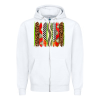 White race brushstrokes Zipper Hoodie - AdoDesignShop